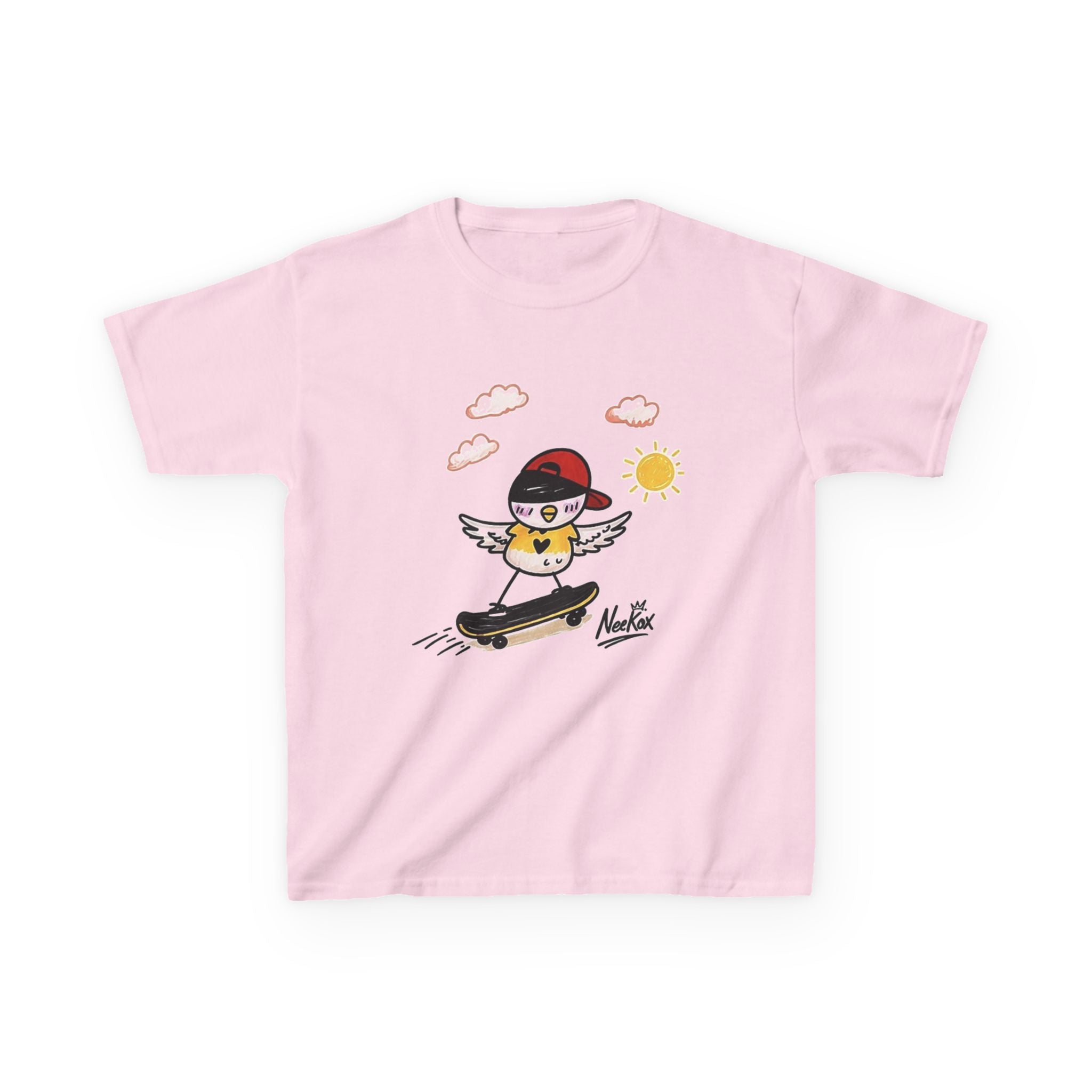 Kids Skateboarding Chick Graphic Tee
