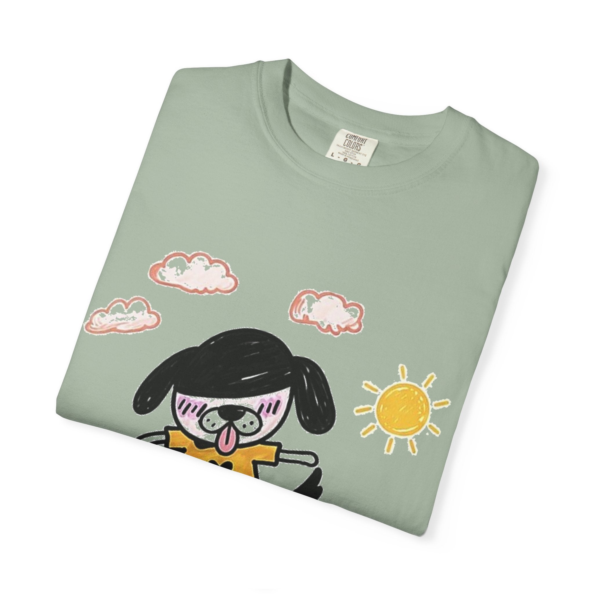 Skateboard Dog Cartoon T-Shirt