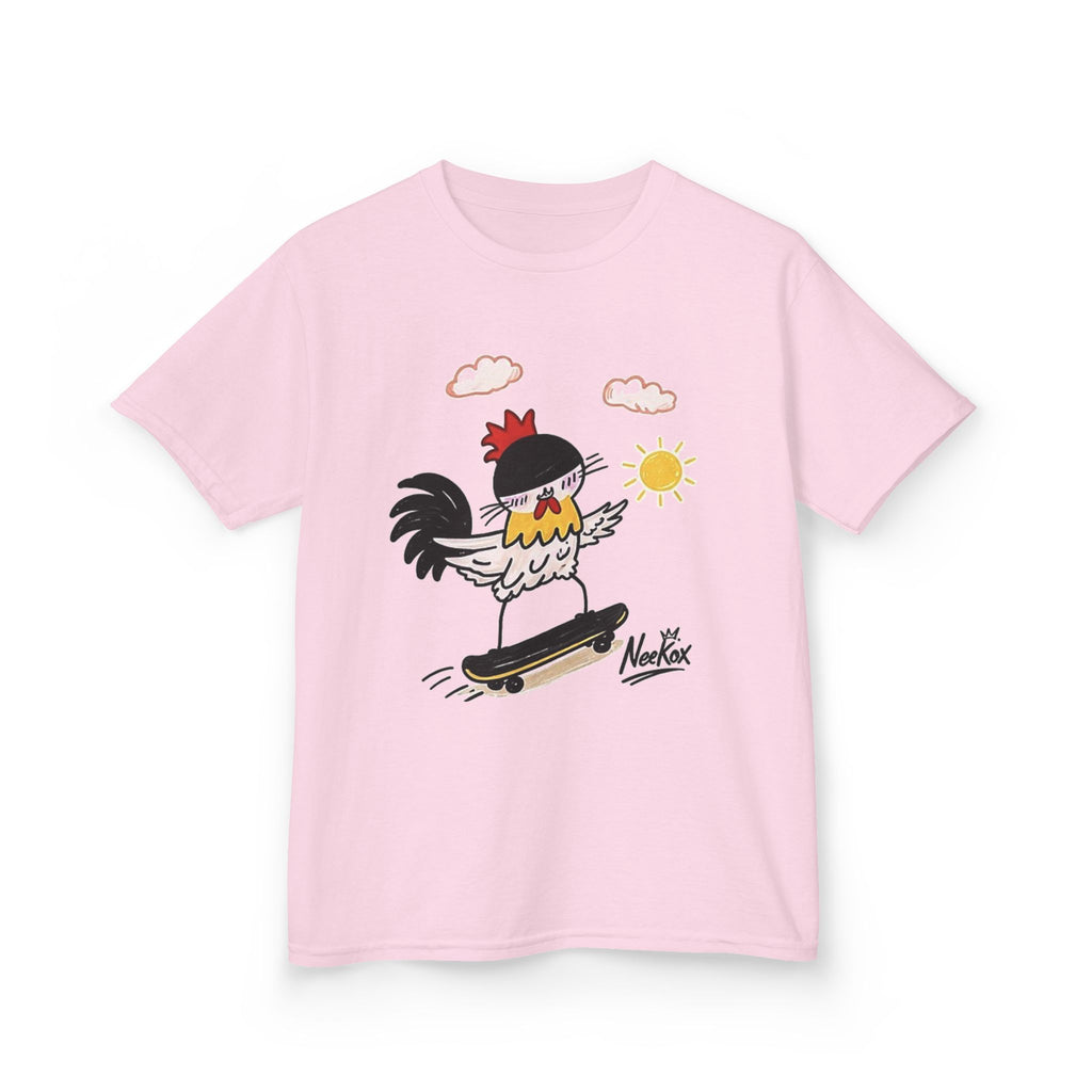 Kids Skateboarding Rooster T-Shirt