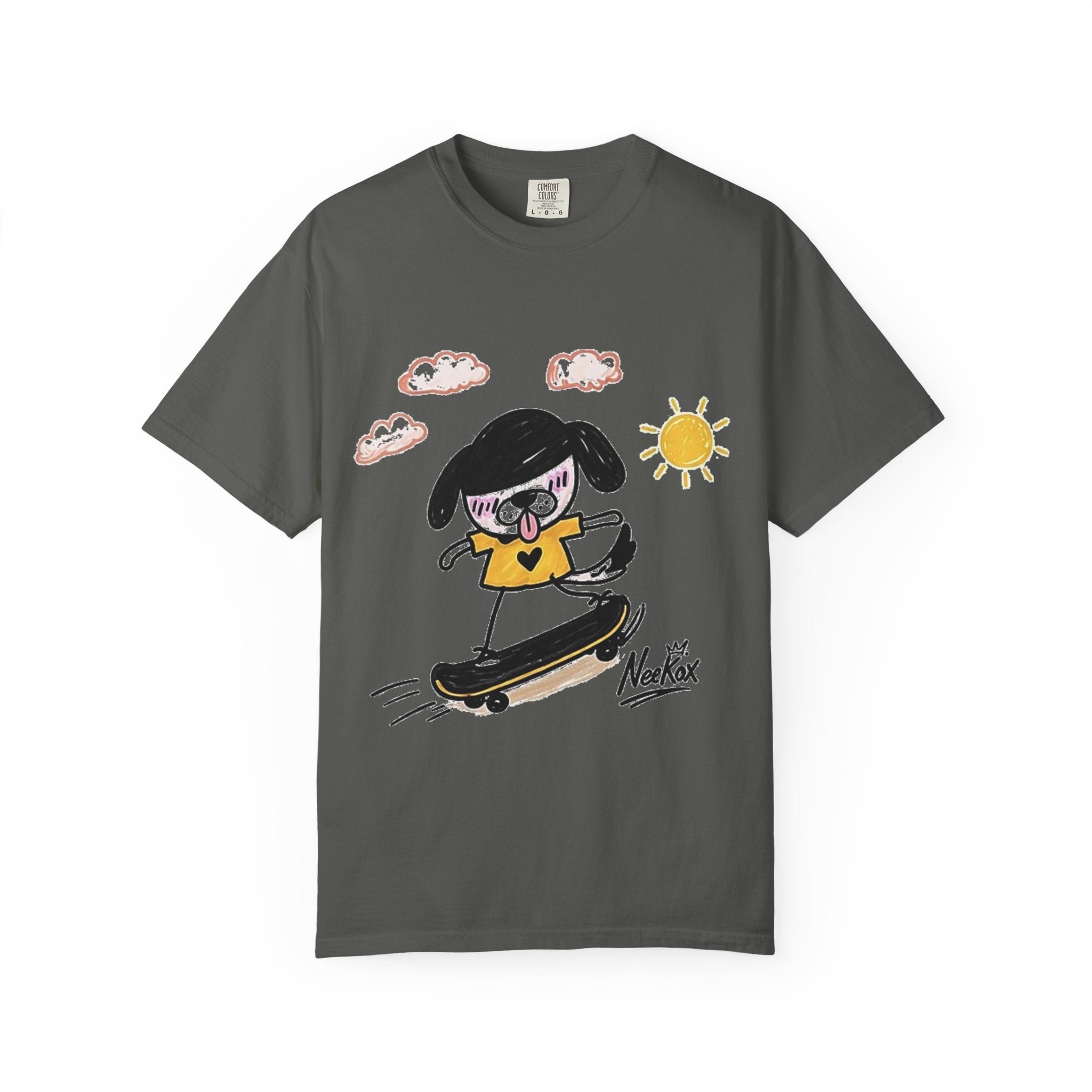 Skateboard Dog Cartoon T-Shirt