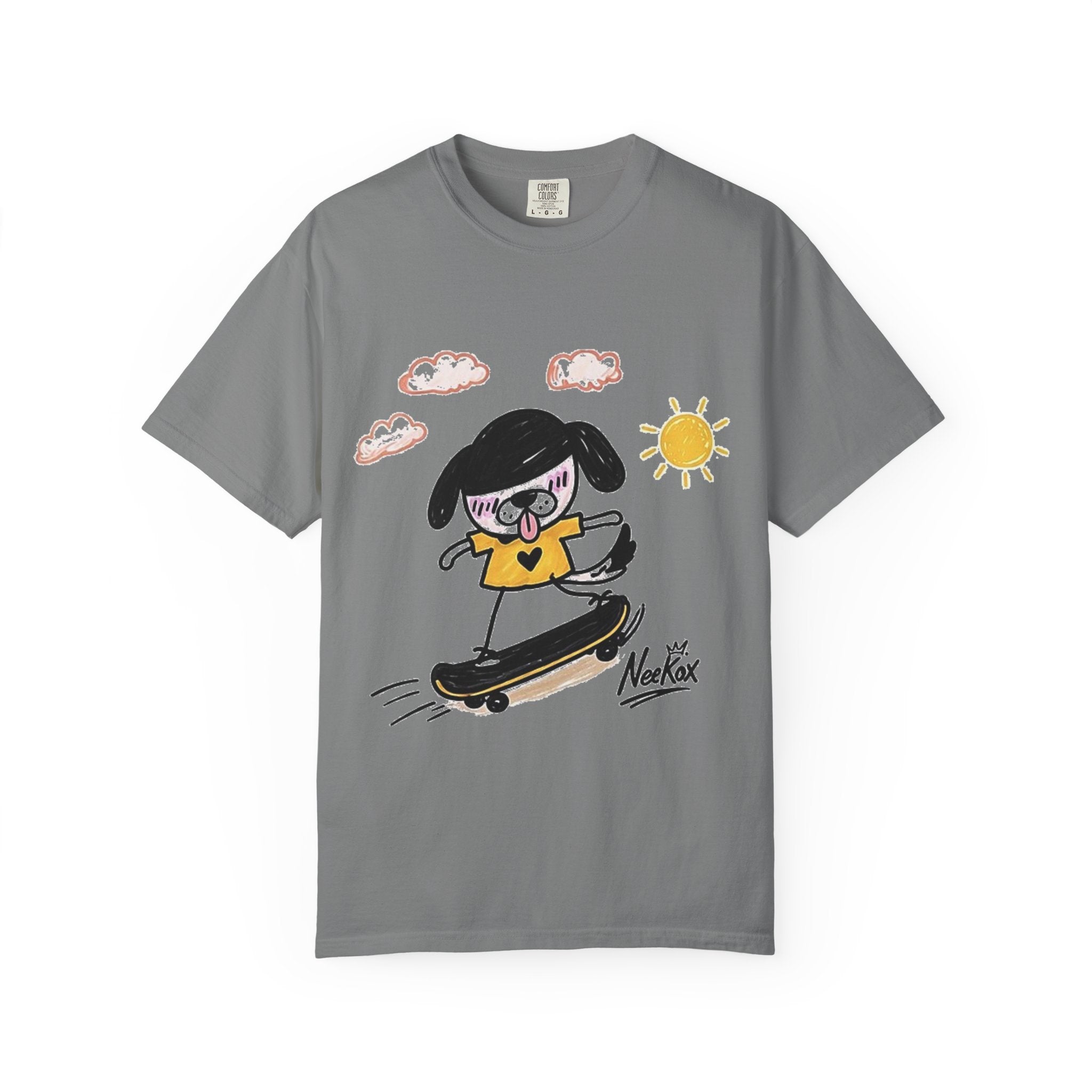 Skateboard Dog Cartoon T-Shirt