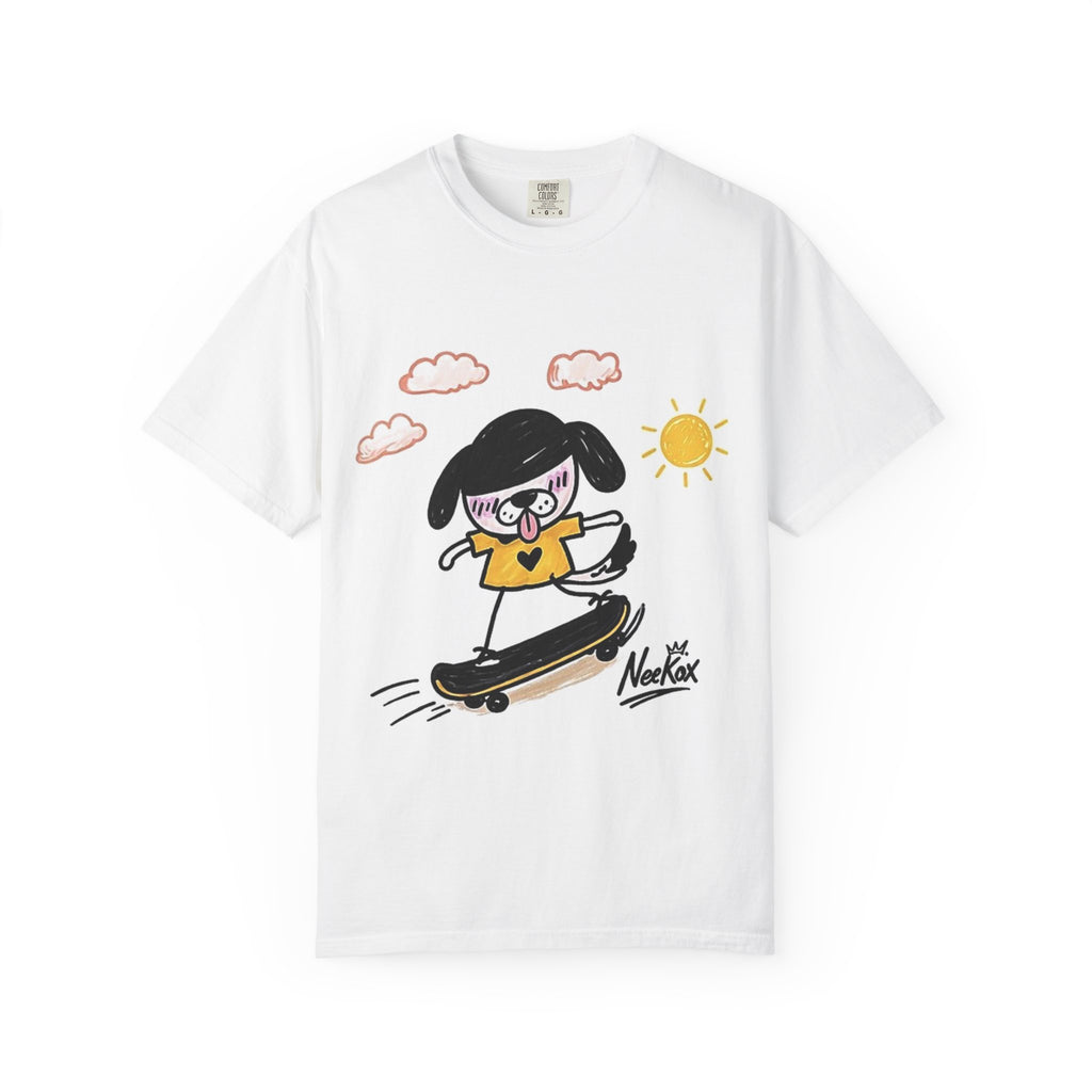 Skateboard Dog Cartoon T-Shirt