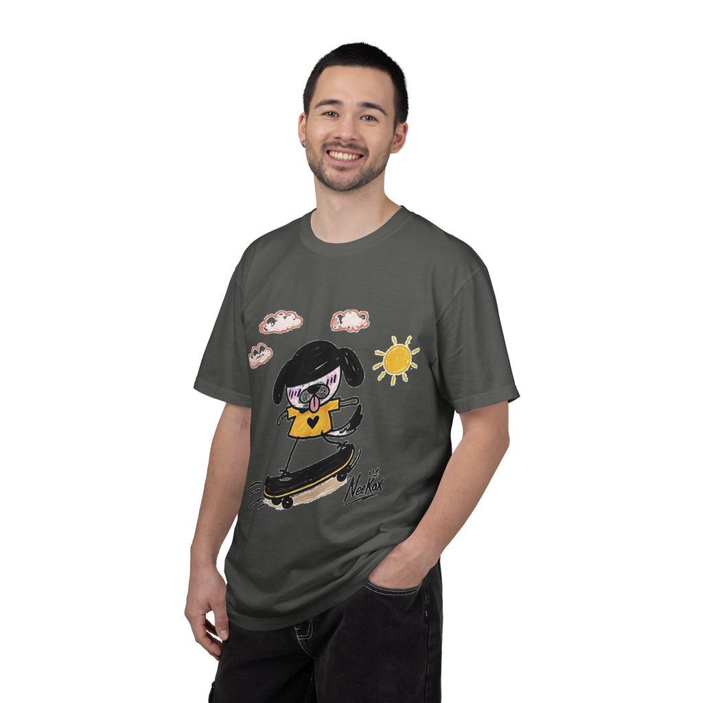 Skateboard Dog Cartoon T-Shirt