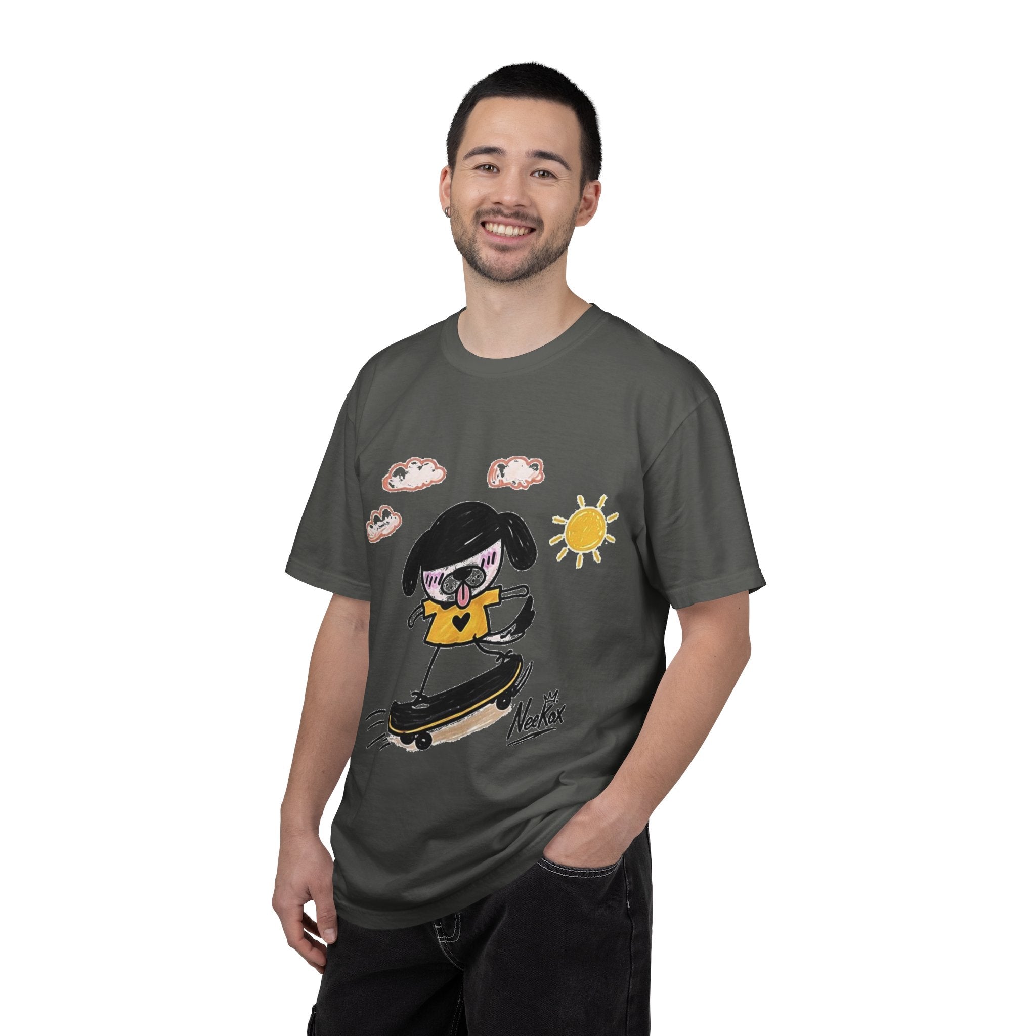 Skateboard Dog Cartoon T-Shirt