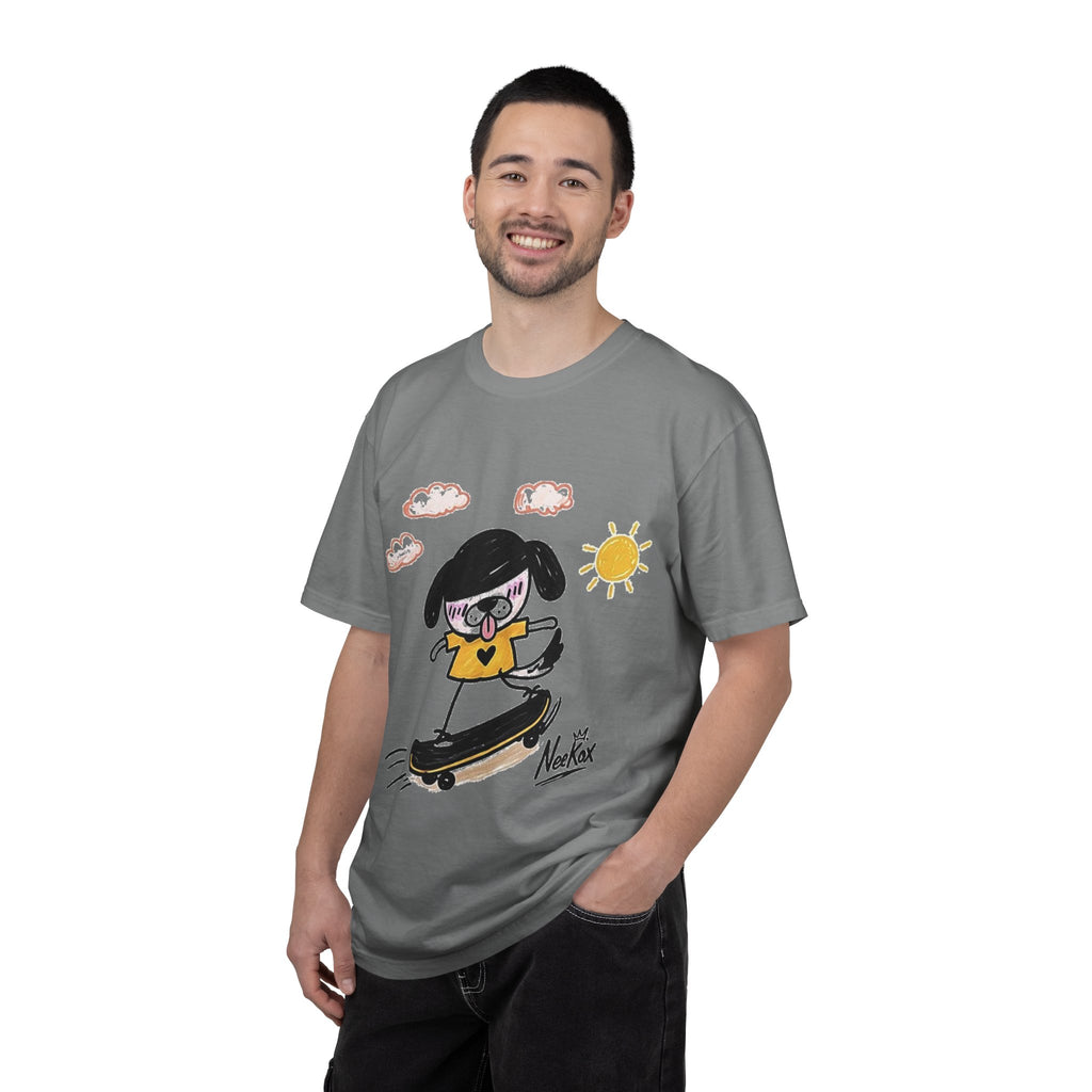 Skateboard Dog Cartoon T-Shirt