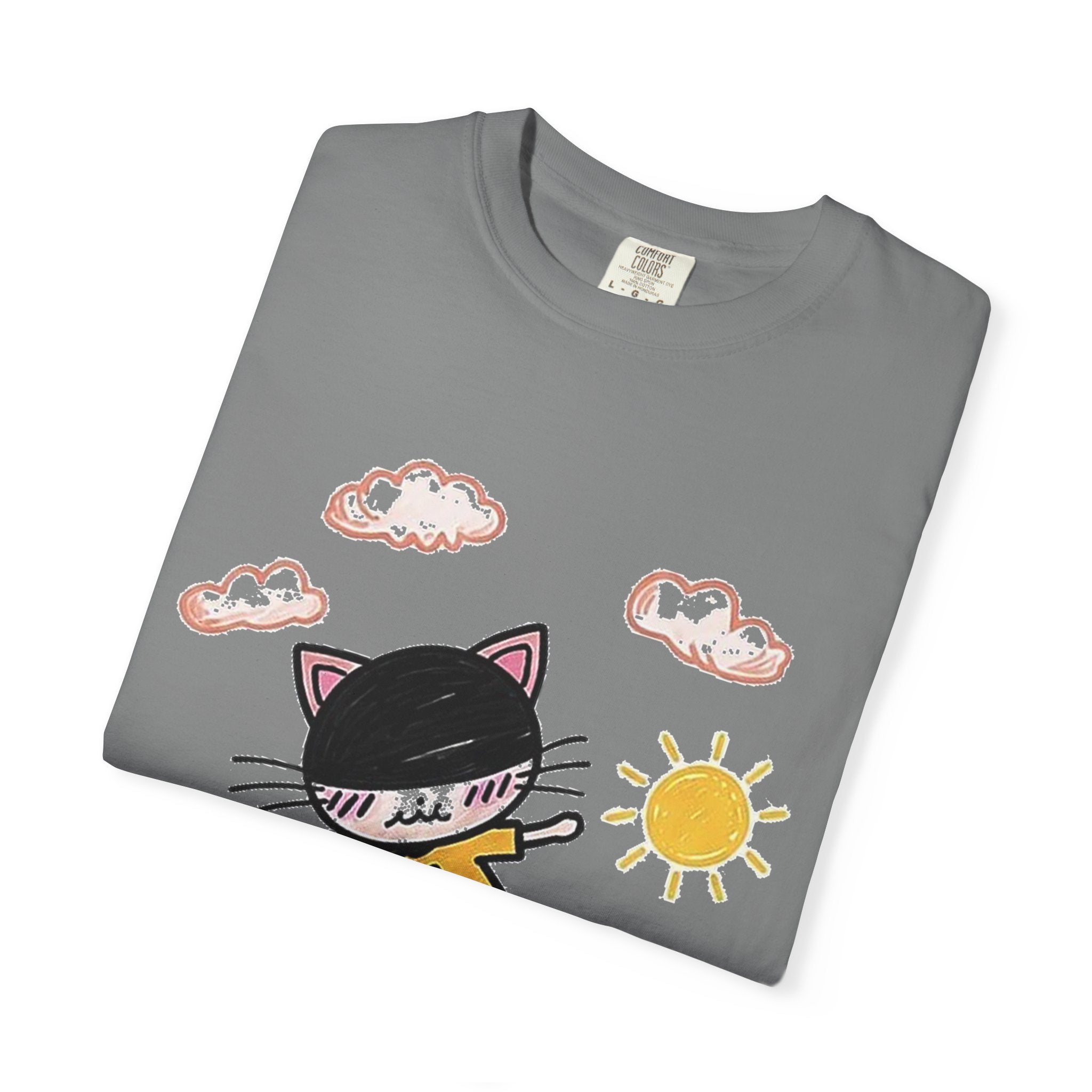 Skateboard Cat Graphic T-Shirt