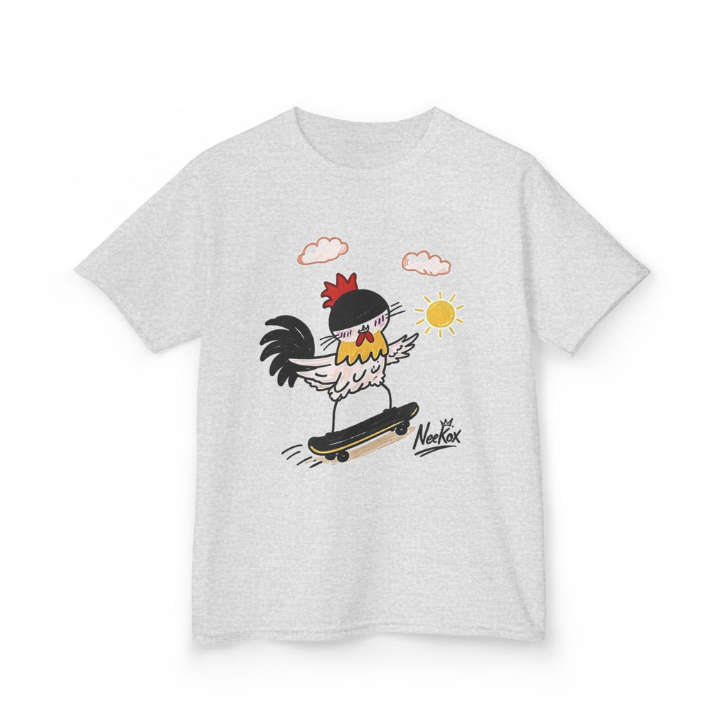 Kids Skateboarding Rooster T-Shirt
