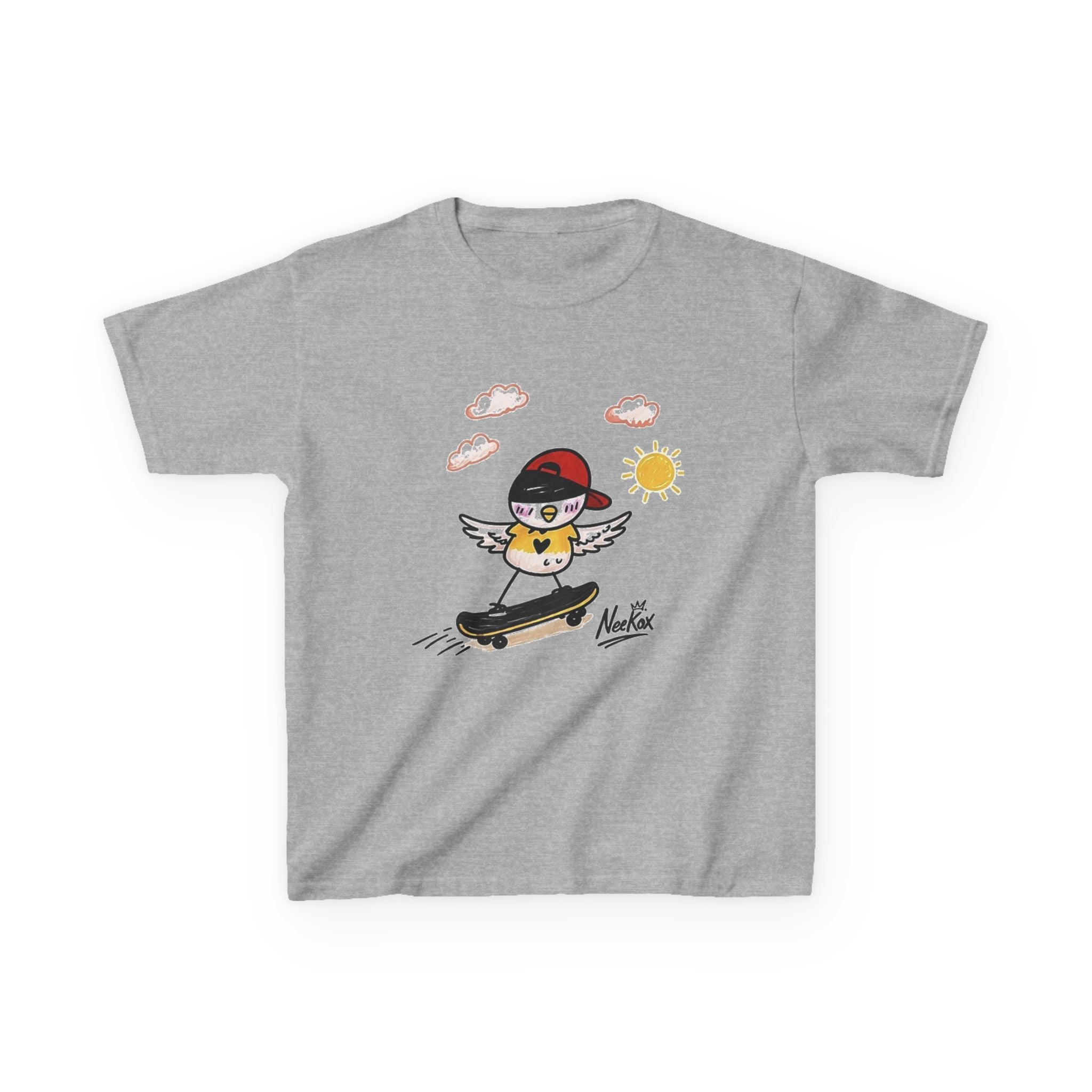 Kids Skateboarding Chick Graphic Tee