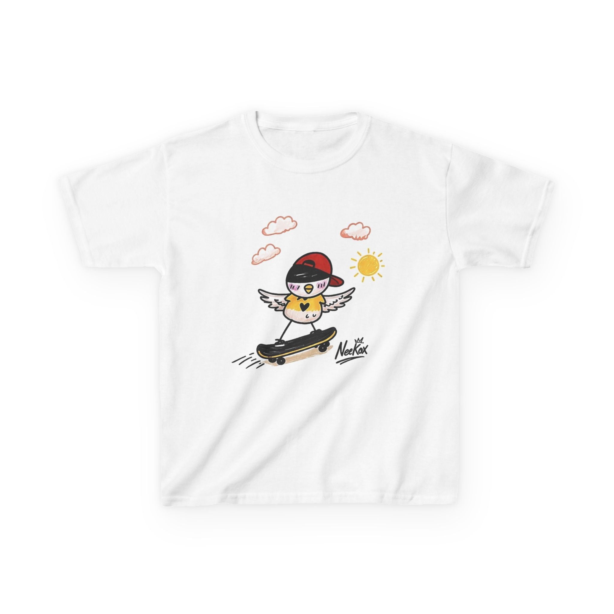 Kids Skateboarding Chick Graphic Tee