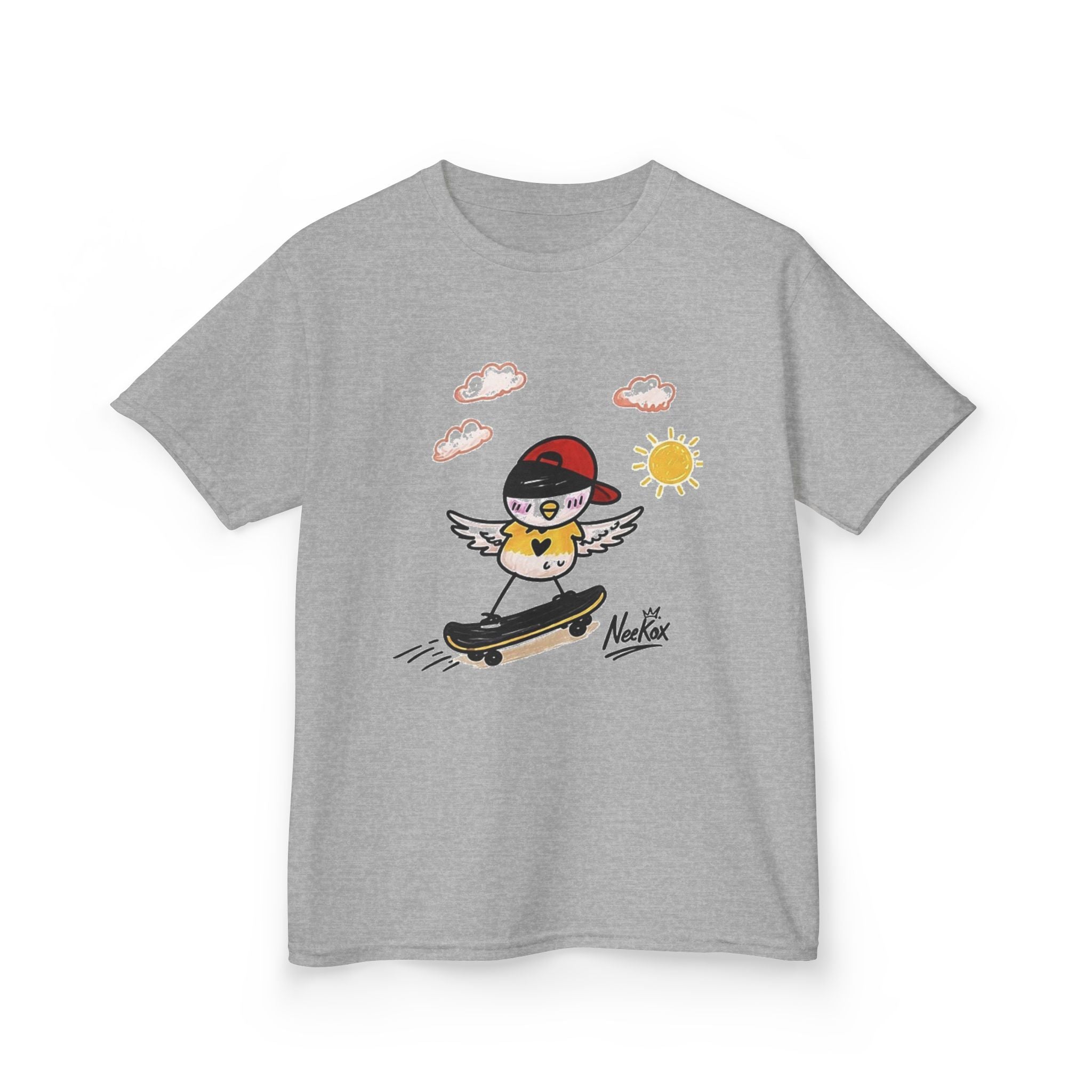 Kids Skateboarding Chick Graphic Tee