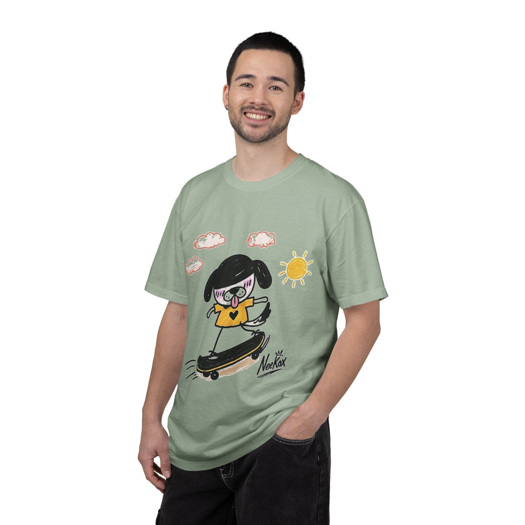 Skateboard Dog Cartoon T-Shirt