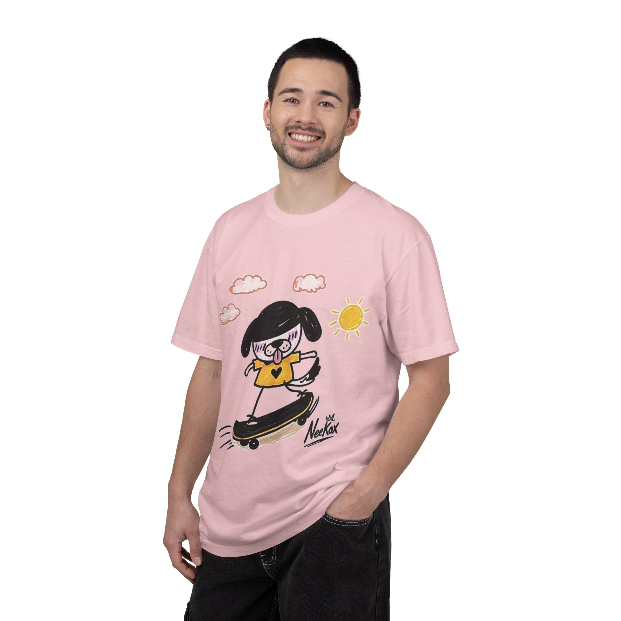 Skateboard Dog Cartoon T-Shirt