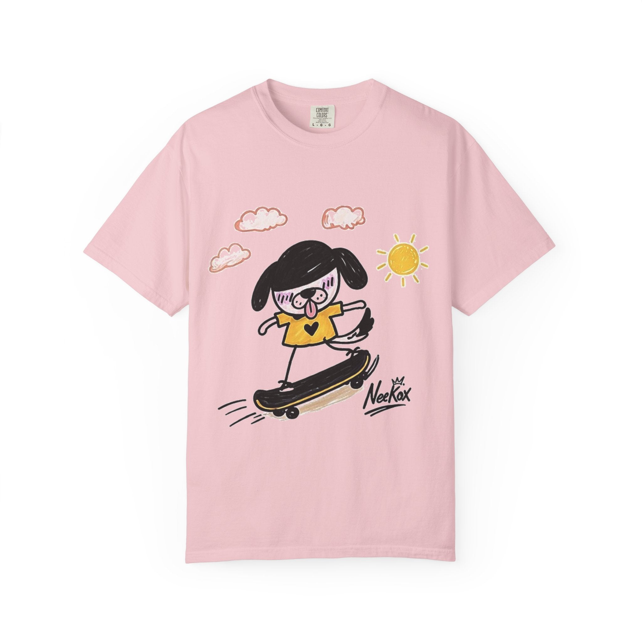 Skateboard Dog Cartoon T-Shirt